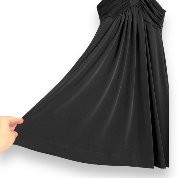 Calvin Klein Sleeveless Ruched Knee Length Wrinkle Free Stretch Dress Women's 10 - Picture 6 of 11